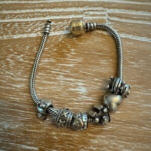 Pandora bracelet and charms
